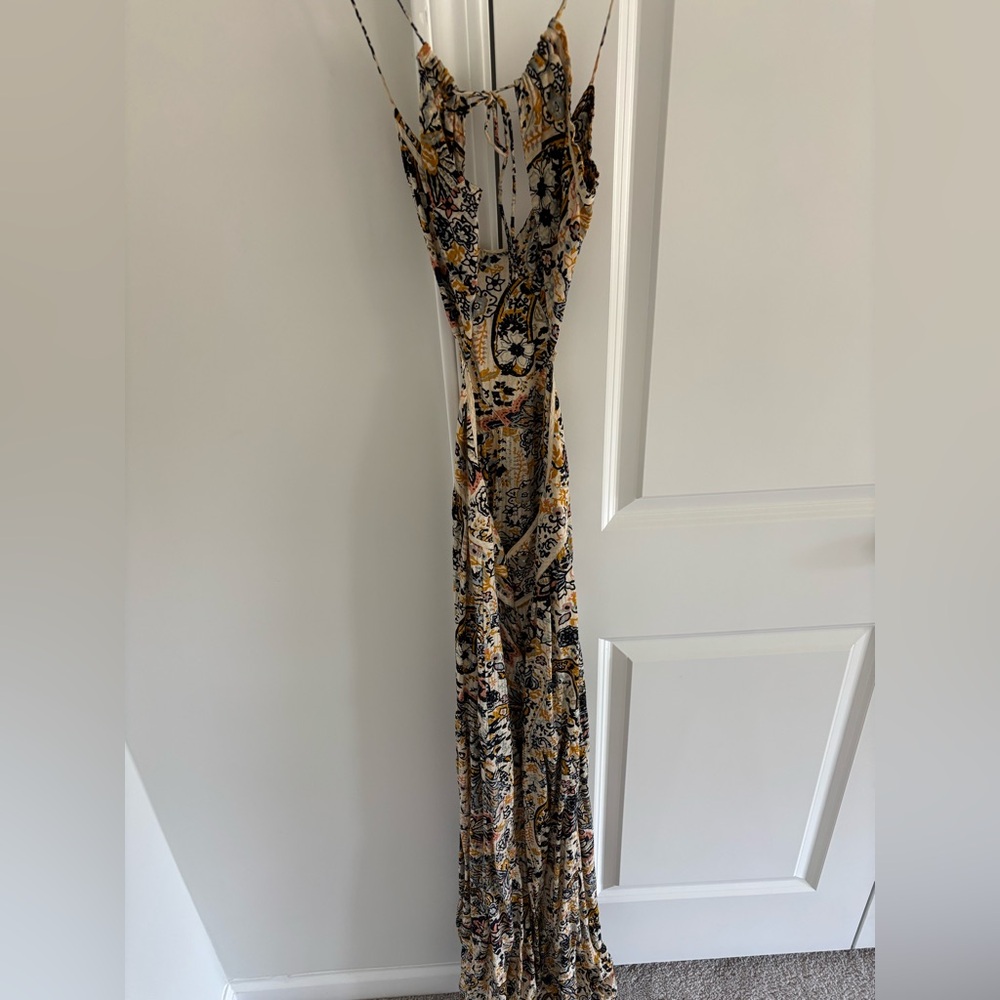 BA&SH Baloma Paisley Print Cutout Dress - Picture 5 of 6